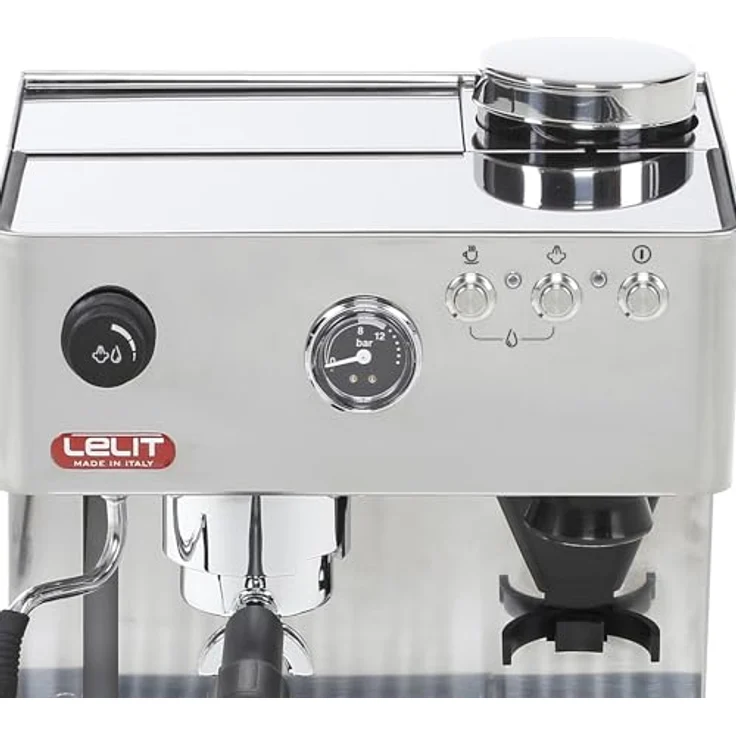 Lelit Anita PL042EMI semi-professionelle Kaffeemaschine mit integrierter Kaffeemühle und integriertem Mahlwerk, ideal für Espresso-Bezug, Cappuccino und Kaffee-Pads-Edelstahl-Gehäuse, rostfrei, 2.7 liters – Bild 4