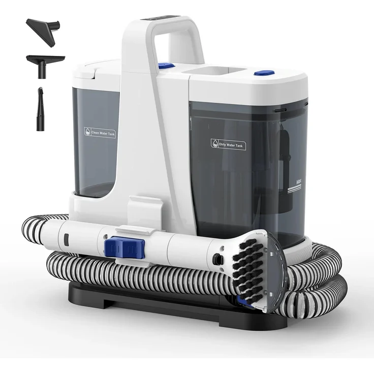 Lubluelu V9 Tragbarer Polster- und Fleckenreiniger, Multi-Mode Reinigungssystem mit Hochtemperaturdampf und 1450W Motor