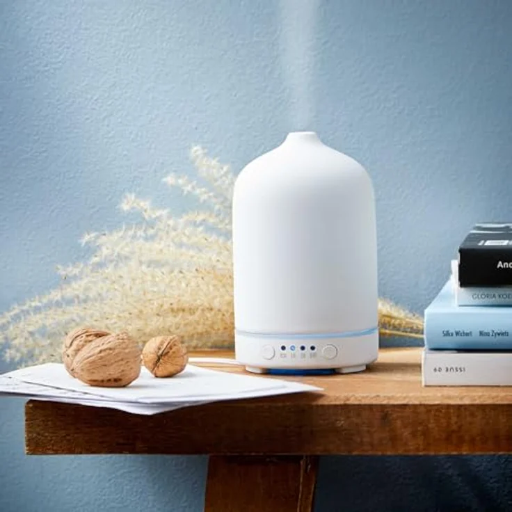 BUTLERS Diffuser CLOUD NINE Aroma Diffuser Höhe 16cm, mit integrierter Timer Funktion und 7 LED-Farben – Bild 5