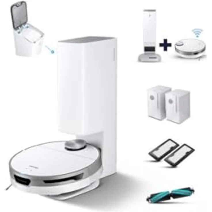 Samsung Jet Bot+ VR30T85513W-WA Saugroboter mit Absaugstation, 90 min Akkubetrieb, weiß – Bild 4