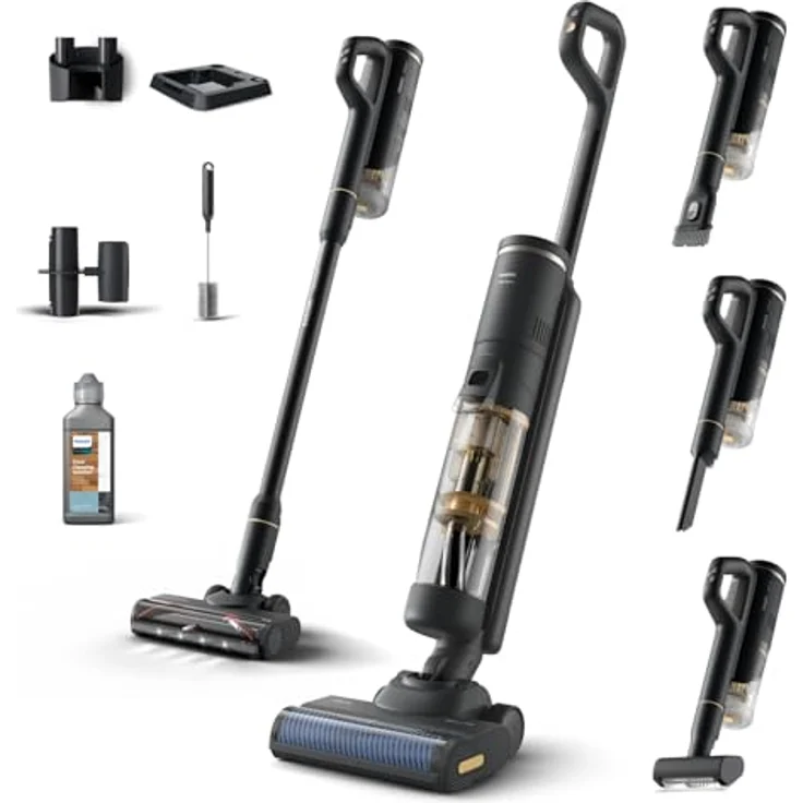 Philips XW7264/11 AquaTrio, 3-in-1 Nass- und Trockensauger mit Handstaubsauger-Funktion, innovatives Auto-Reinigungssystem und LED-Saugdüse – Bild 2
