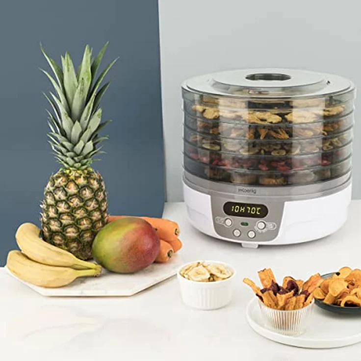 H. Koenig dsy700 Dörrgerät Fruit, Gemüse, Fisch, Fleisch, Gewürze und anderen 5 Tabletts – Bild 6