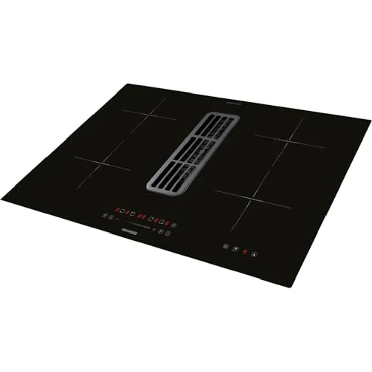Oranier Kochfeld 80 cm mit Dunstabzug - großes Induktionskochfeld mit Abluft-Umluft Kochfeldabzug & Slider Bedienung - 4 Kochzonen KFA390 – Bild 3