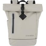 travelite BASICS Roll-Up Rucksack, Freizeitrucksack aus wasserfester Plane mit reflektierenden Applikationen, ideal für Wandern und Freizeit, viele Trendfarben verfügbar