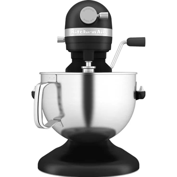 KitchenAid Küchenmaschine 5KSM60SPXE, Silber, 2 silberbeschichtete Rührwekzeuge, Planetenrührwerk, Robustes Gehäuse – Bild 3