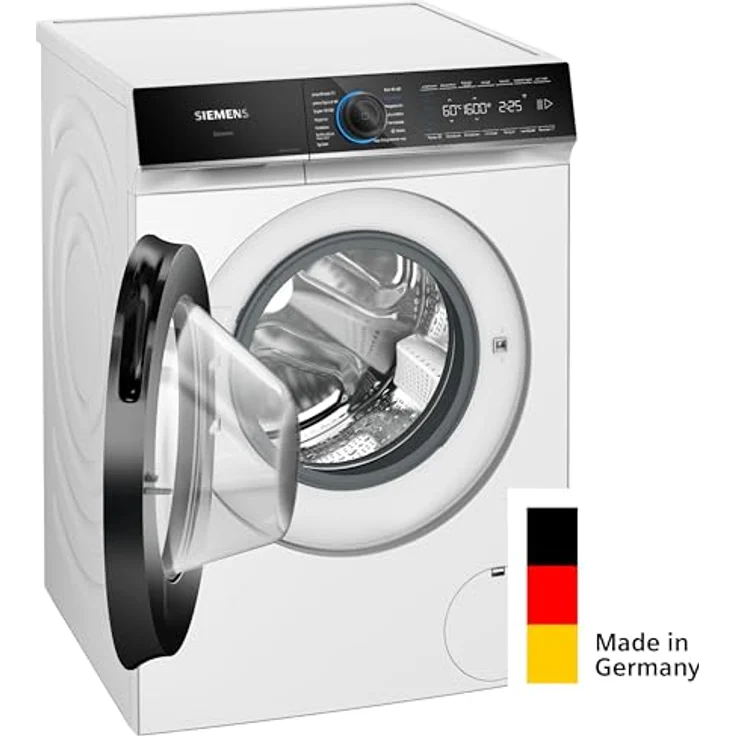 SIEMENS WG56B2041, iQ700, Smarte Waschmaschine 10 kg, 1600 U/min, Made in Germany, Antiflecken-System, smartFinish Bügelhilfe, speedPack XL, aquaStop – Bild 2