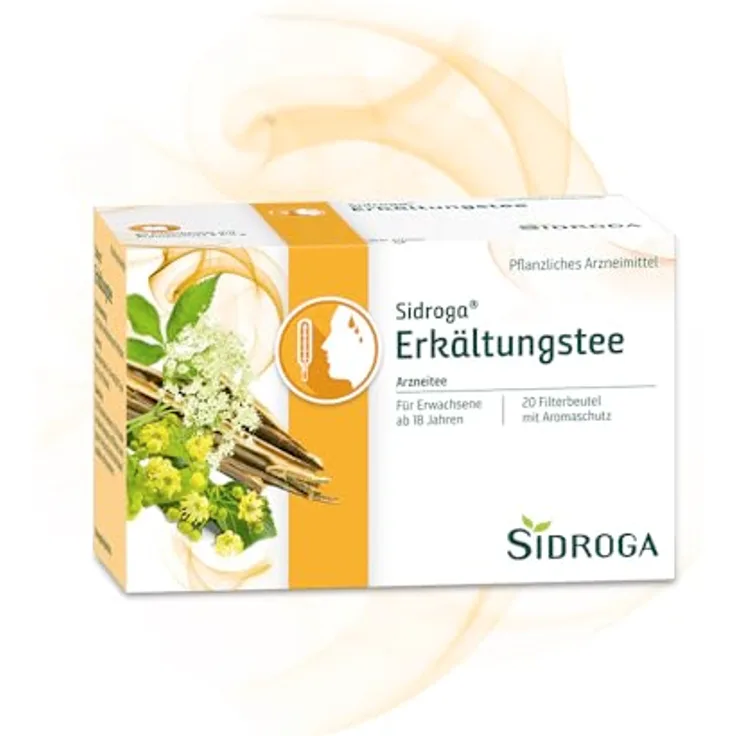 Sidroga Erkältungstee Filterbeutel, 20 x 2 g für fieberhafte Erkältungskrankheiten