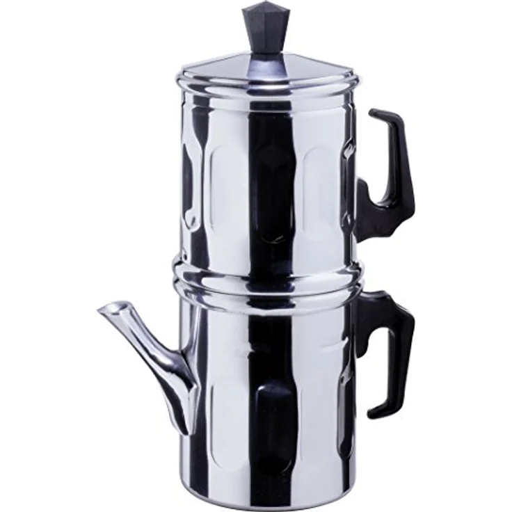 Ilsa Napoletana Kaffemaschine, Aluminium, Silber, für 3 Tassen – Bild 2