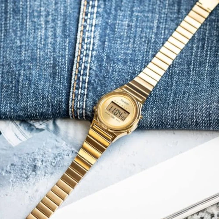 Casio Armbanduhr LA700WEG-9AEF Gold Digitaluhr 26 mm – Bild 4