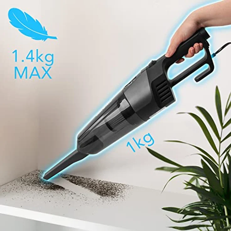 Duronic VC9 Bodenstaubsauger | 2-in-1 Handstaubsauger und Stielstaubsauger | Inkluviv Bodenbürste für Tierhaar und Zubehör | Beutellos HEPA Filter | 600 Watt | Staubsauger für Auto | Kabelgebunden – Bild 5