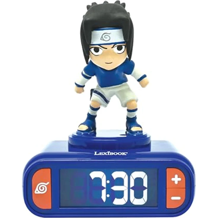 Lexibook RL800NA1, Naruto Nachtlicht-Wecker mit 6 Klingeltönen und anpassbarem LCD-Display – Bild 2