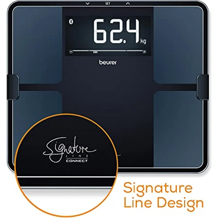Beurer BF 915 Digitale Personenwaage Wägebereich (max.)=200kg Schwarz Mit Bluetooth – Bild 5