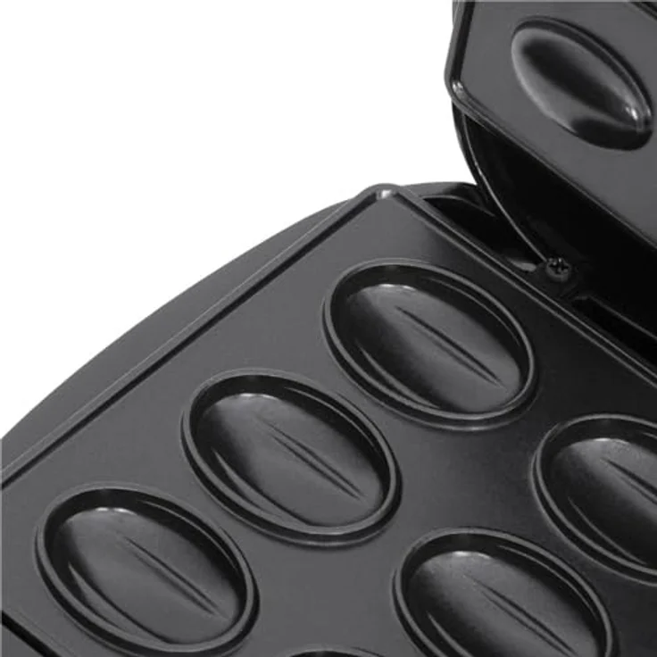 Adler AD 3071 Waffeleisen Nussbäcker für 12 Stück, Erdnüssen Keksmaschine, Nuss-Maker, Schnelles Backen, Schwarz – Bild 3
