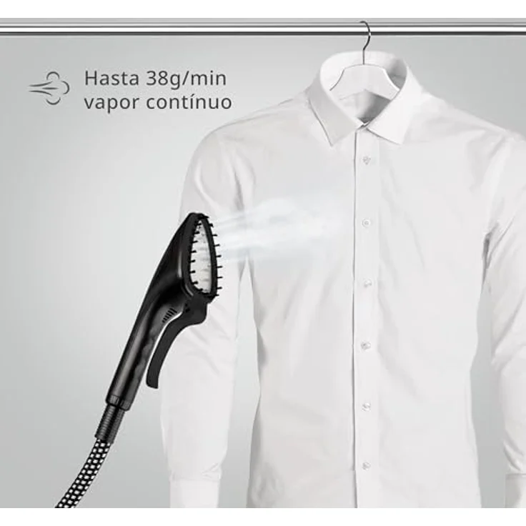 Ufesa Steamy Pad, Vertikales Dampfbügeleisen 1580W mit LCD-Bildschirm, 9 Dampfstufen, 1,35L Tank, 40 Minuten Dauerbetrieb, ideal für alle Kleidungsarten – Bild 3