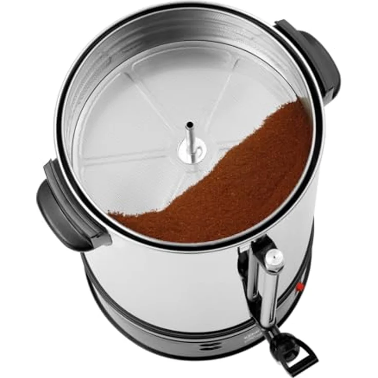 Bartscher Kaffeemaschine Regina Plus 90, 14 l, Edelstahl, für bis zu 90 Tassen, mit Warmhaltefunktion, entkalkbar, für Gastronomie – Bild 3