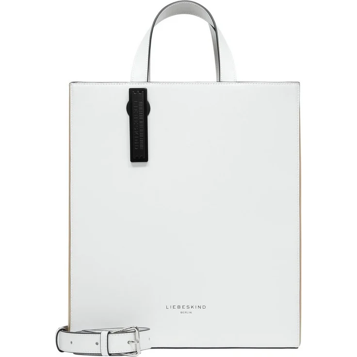 Liebeskind Berlin Shopper, Handtasche Bag Ladies, Zertifiziert nach LWG, Leder, offwhite, Logoprägung, mit Schulterriemen – Bild 1