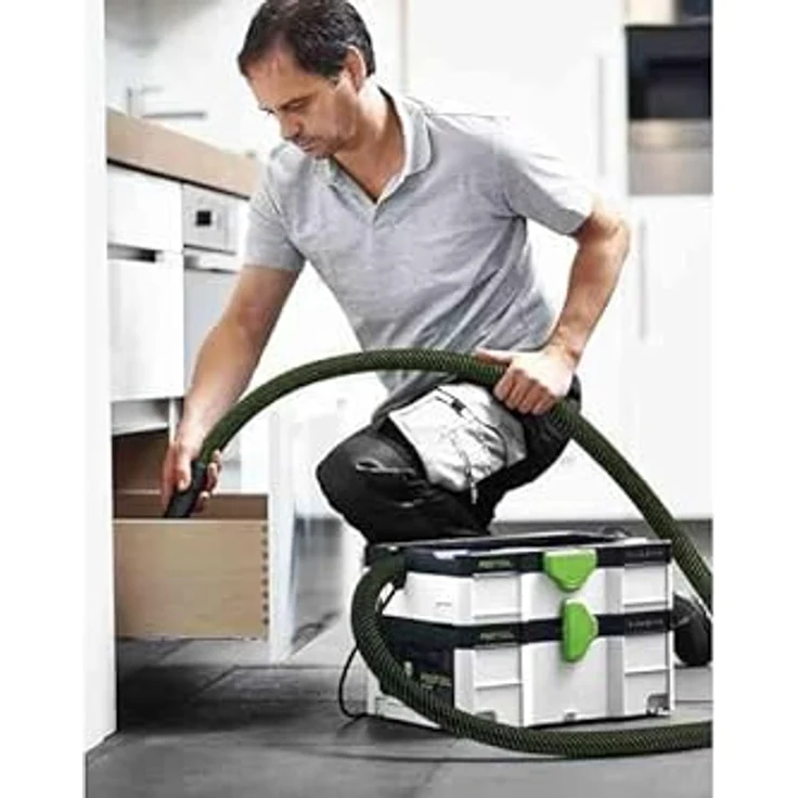 Festool Absaugmobil CTL SYS CLEANTEC, Staubsauger-Zubehör für schnellen und mobilen Einsatz, kompakt und leise, mit Tragegurt und Ein-/Ausschaltautomatik – Bild 8