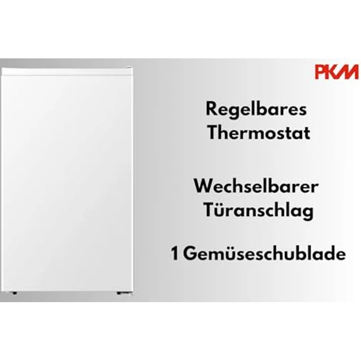PKM KS93E Vollraumkühlschrank, 92 Liter, Weiß, 2 Liter Flaschenfach, Leise mit 36 dB – Bild 7
