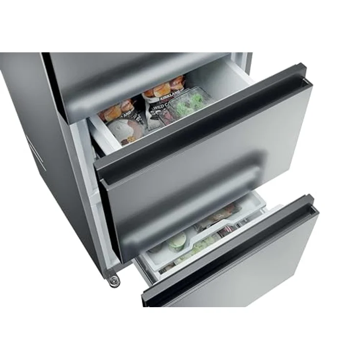 Haier HTR3518ENMX, Freistehende Kühl-Gefrierkombination mit 303 l Gesamtvolumen, Edelstahl – Bild 7