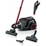 BOSCH Bodenstaubsauger BOSCH Staubsauger BOSCH BGS41POW1, elektrisch, ohne Tasche, HEPA-Filter, 7 m Kabel, Schwarz/Rot