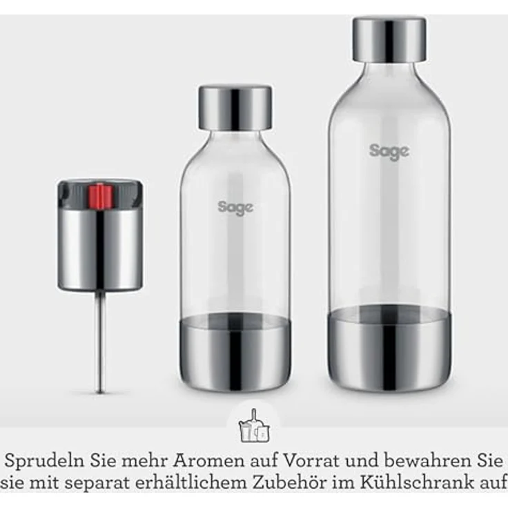 Sage InFizz Fusion, Wassersprudler, Schwarz, inkl. FusionCap! – Bild 9