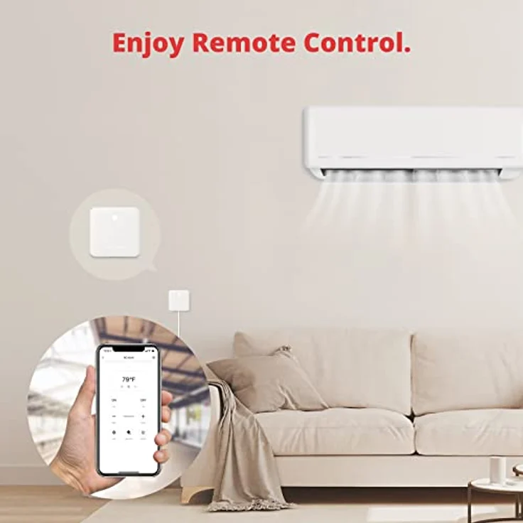 SwitchBot Hub Mini, Smart Fernbedienung mit IR-Sendersystem, WLAN-Klimaanlagensteuerung, kompatibel mit Alexa, Google Home, Siri, IFTTT, weiß – Bild 5