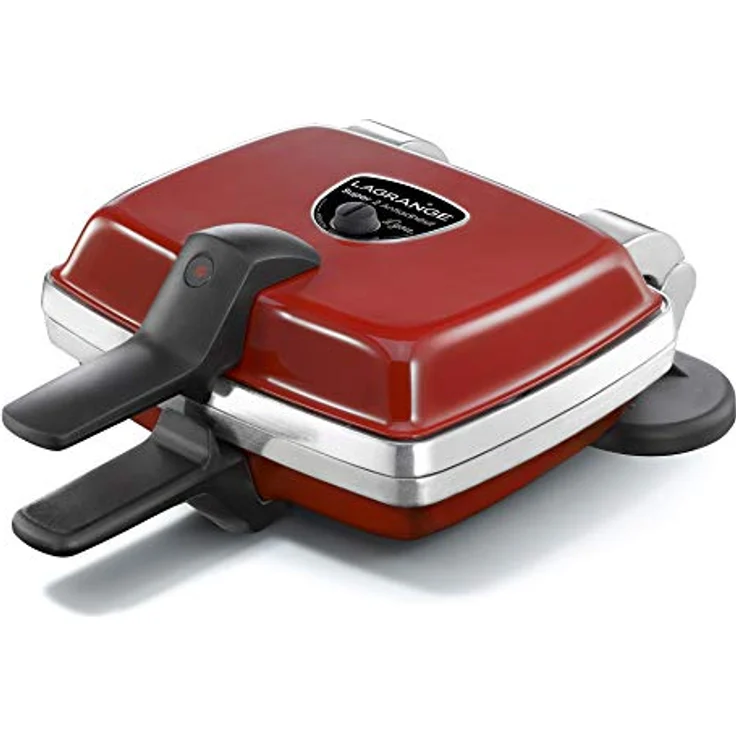 Waffeleisen Super 2, antihaftbeschichtet, Rot (Waffelplatten + Sandwich-Monsieur) – Bild 2