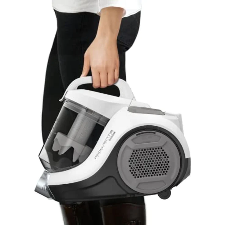 Rowenta RO8388 Silence Foce Bodenstaubsauger, beutellos, 750 Watt, grau-weiß – Bild 4