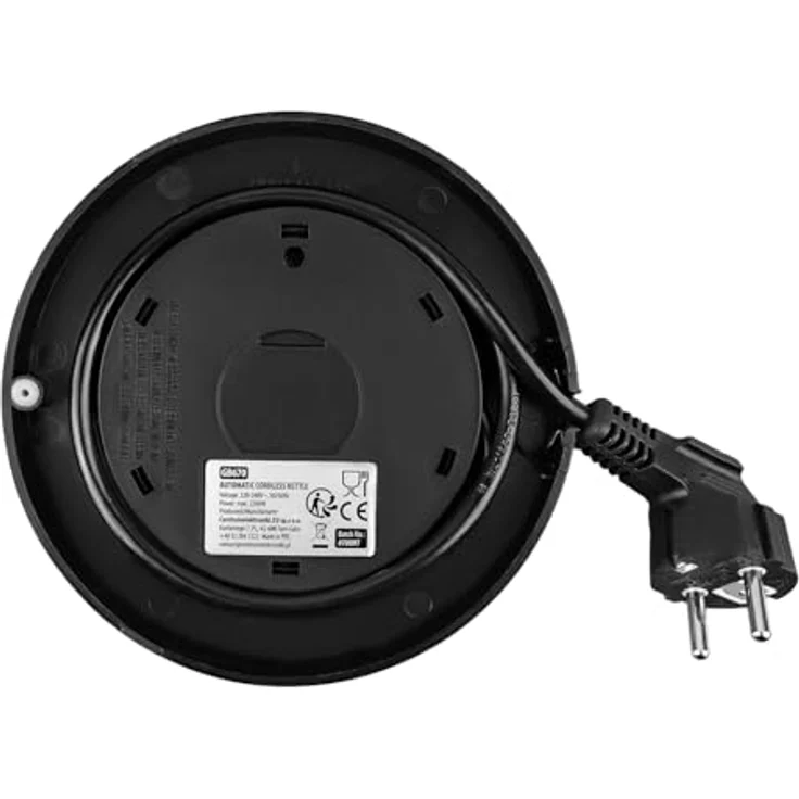 GreenBlue GB670 B, Kabelloser Wasserkocher 1,7 L mit Temperaturwahl, Glasbehälter, 2200 W, schwarz – Bild 3