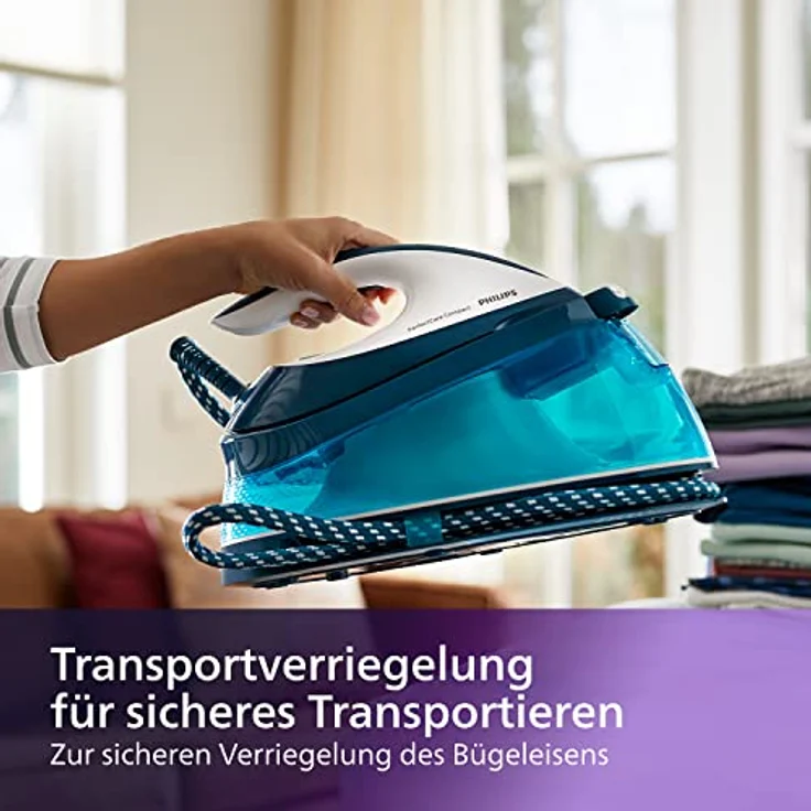 Philips GC7844-20 Dampfbügelstation PerfectCare Compact, ohne Einstellung, 6,5 bar, Dampfstoß bis 400 g – Bild 6