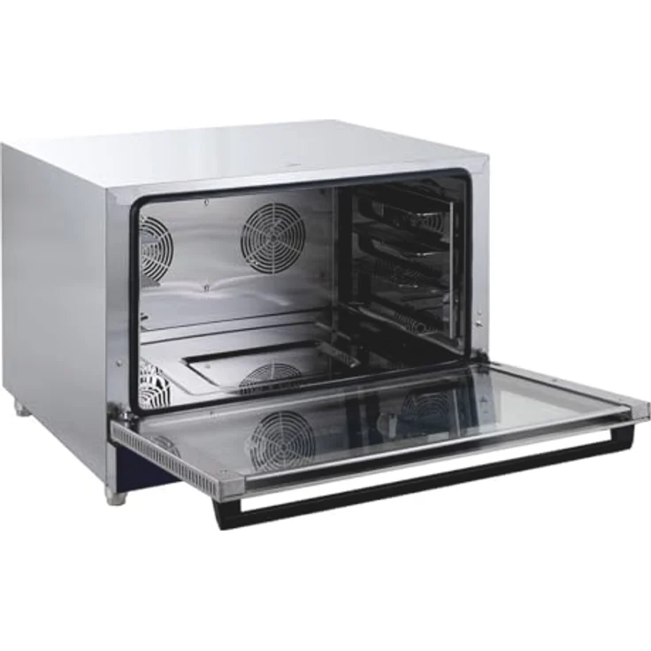 GastroHero Heißluftofen ECO 4x GN 1/1, 400V, Profi-Umluftgerät mit Dauerheizfunktion, Edelstahlgehäuse, Timer – Bild 3