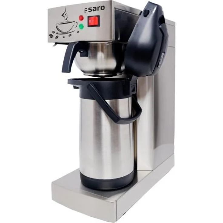 Saro Kaffeemaschine Thermo 24 ECO, Filterkaffeemaschine mit 2,5 Liter Thermoskanne, 20 Tassen, Edelstahl, 1900 Watt