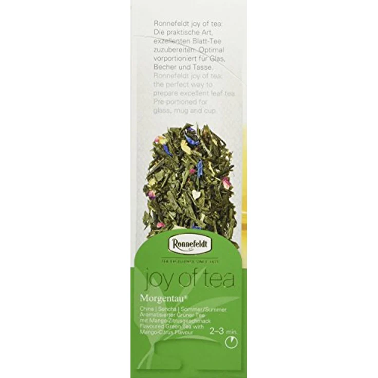 Joy of Tea Morgentau aromat. grüner Tee 15 Teebeutel 37,5g : 1er Packung – Bild 4