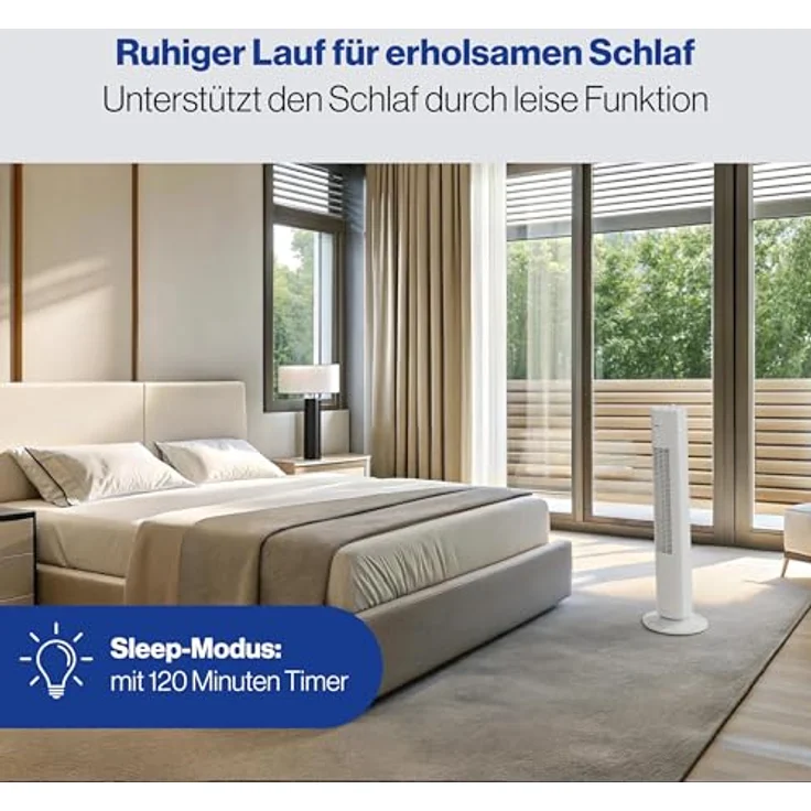 Clatronic TVL 3770 Turmventilator, 35 Watt weiß – Bild 3