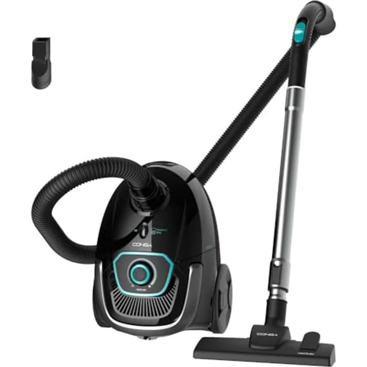 Cecotec Conga Powerbag 2500 Compact Plus Bodenstaubsauger, 850 W, Hochleistungsfiltration, Teleskoprohr aus Metall, inklusive Zubehör, blau – Bild 1