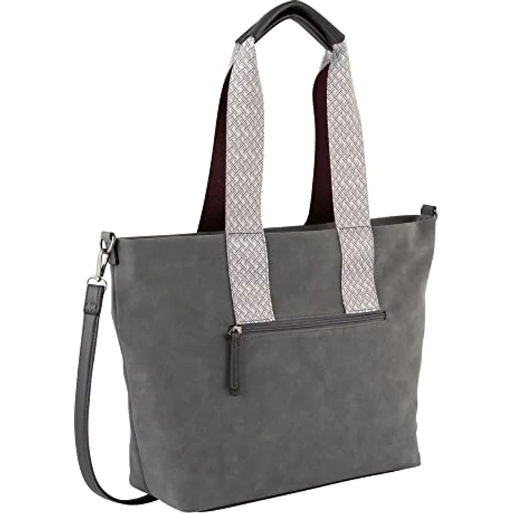 Tom Tailor Cara Shopper Tasche 45.5 cm, geräumiger Shopper mit coolem Design, schwarz – Bild 2