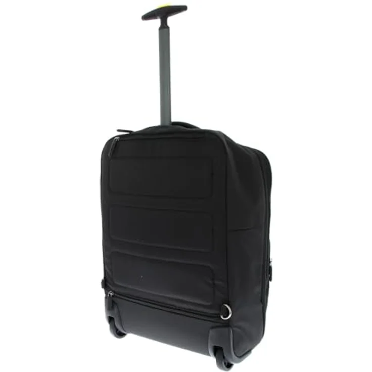 Mandarina Duck Zephyr Trolley Backpack, 3D-Effekt, zwei Tragevarianten, mit Taschen und elastischem Halter, Schwarz – Bild 4