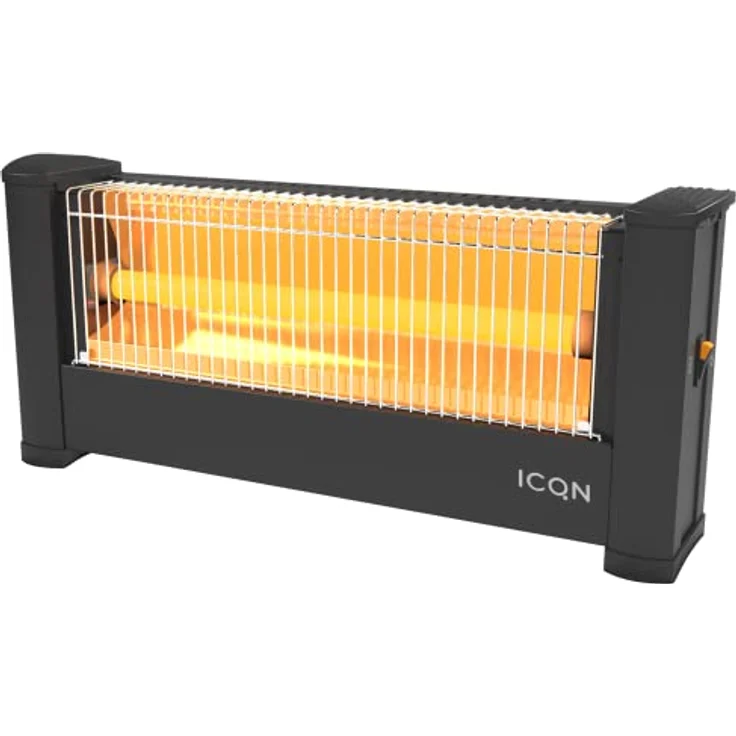 ICQN Infrarot Standheizstrahler | Für Räume bis 16m² | 900 W | IP20 | Elektroheizung | 1,5 Meter Kabelzuleitung | Heater für Büro oder Haus | Infrarotheizer| IQ.0900.APW, Heizstrahler – Bild 8