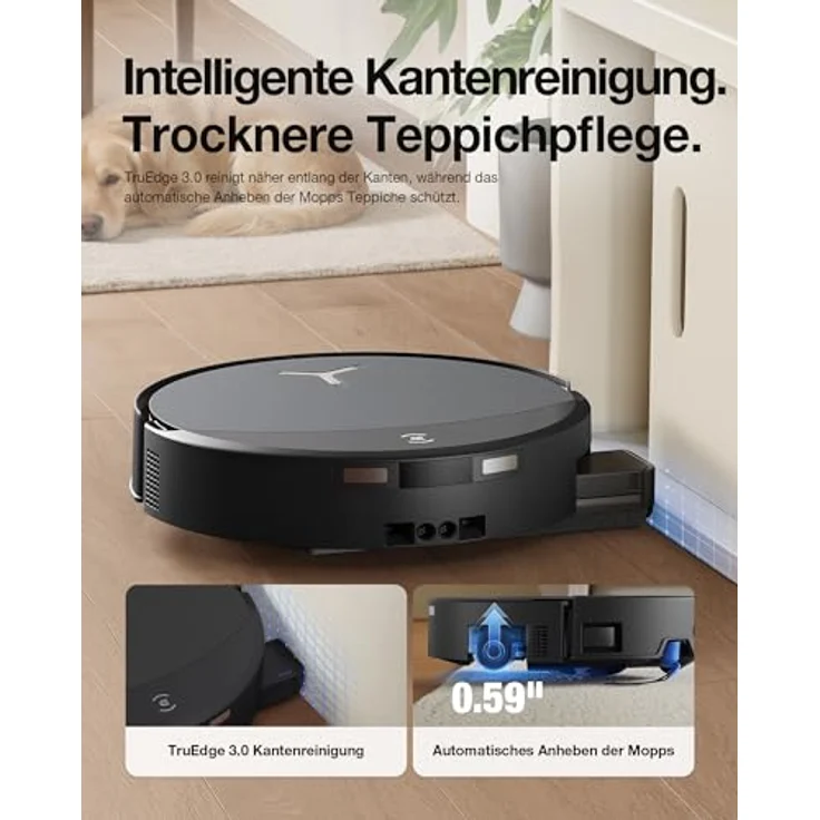 ECOVACS DEEBOT T90 PRO OMNI, Saug- und Wischroboter mit 30.000 Pa Saugleistung, automatischer Moppreinigung und PowerBoost-Technologie – Bild 6