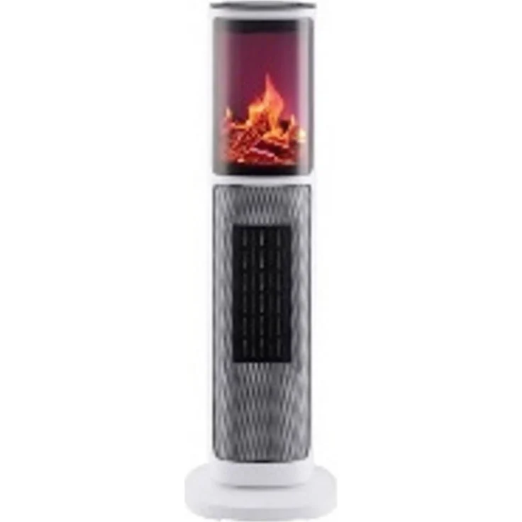 Lifenaxx 5337 Keramik-Heizlüfter LX-065, Heizlüfter mit dekorativem Kaminfeuer