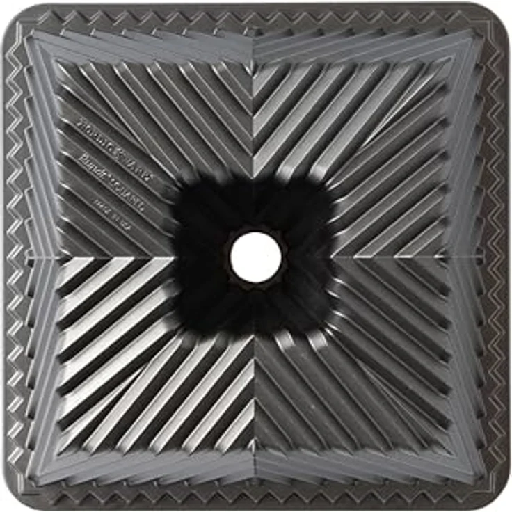 Nordic Ware Gugelhupffanne, quadratisch, Einheitsgröße, Gold – Bild 4