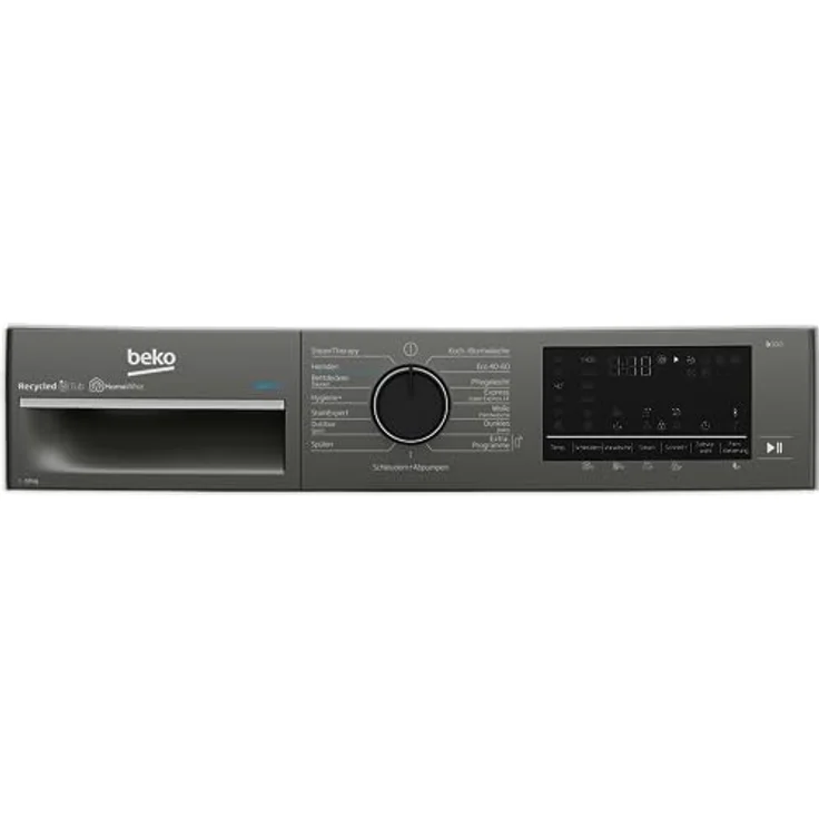Beko B3WFT510415M Waschvollautomat, Waschmaschine, 10kg, 1400 U/min, SteamCure Dampffunktion, allergikergeeignet, AddXtra-Nachlegefunktion, Ironfast, AquaWave-Schontrommel, Bluetooth-Steuerung, Grau – Bild 4