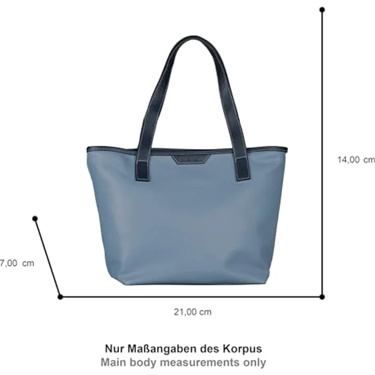 TOM TAILOR Shopper Leora, großer Shopper aus feinem Lederimitat mit Reißverschlusshauptfach und 2 Henkel, schwarz – Bild 4