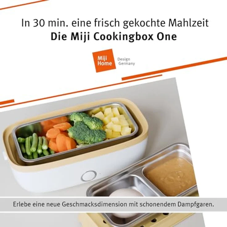 Miji Cookingbox One - Mobile elektronische Kochbox - das kleinste ''to go'' Kochgerät der Welt, Orange-White – Bild 6
