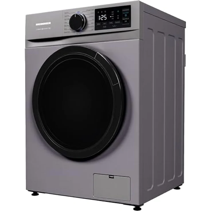 Heinner HWM-M914IVNSA, Schlanke Waschmaschine 9 kg, 1400 U/min, mit LED Display, Silber – Bild 3