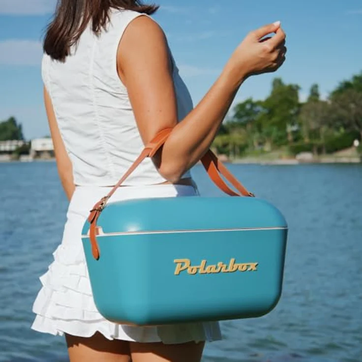 Polarbox Classic Azul Marino - Mostaza, Kühlbox mit 12 l Fassungsvermögen und hochwertiger Isolierung – Bild 6