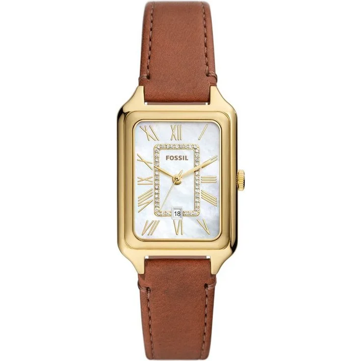 Fossil Quarzuhr, Fossil Damen Uhr ES5307, silberfarben – Bild 1