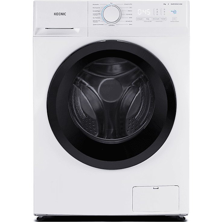 KOENIC KWDR 8642 A INV Waschtrockner, 8 kg Waschen / 6 kg Trocknen, 1350 U/Min, Inverter-Motor, 14 Programme, Energieeffizienzklasse A