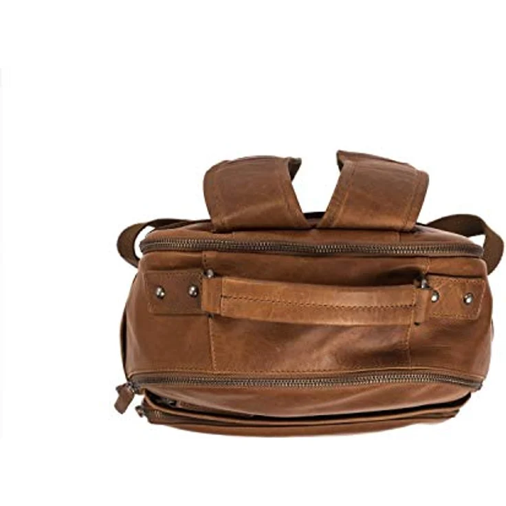 The Chesterfield Brand Austin Business-Rucksack, 39 cm aus 100% Leder mit Laptopfach, braun – Bild 3