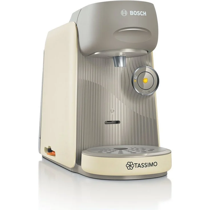 TASSIMO Kapselmaschine Tassimo finesse friendly TAS167P, intensiverer Kaffee auf Kopfdruck, One-Touch Bedienung, über 70 Getränke, platzsparend, Creme – Bild 1